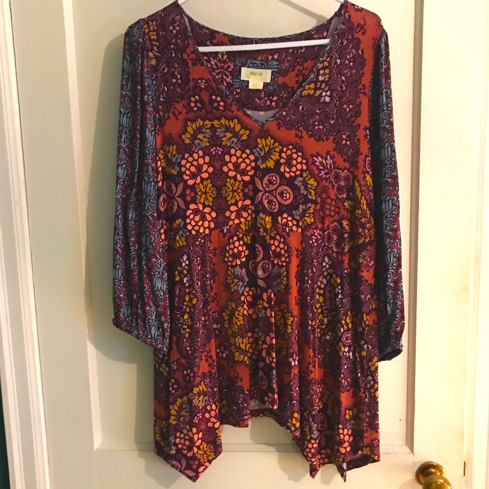 Maeve by Anthropologie Multi-Colored Blouse